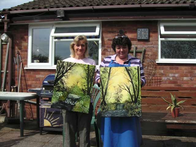 art class in shropshire with artist diane jennings